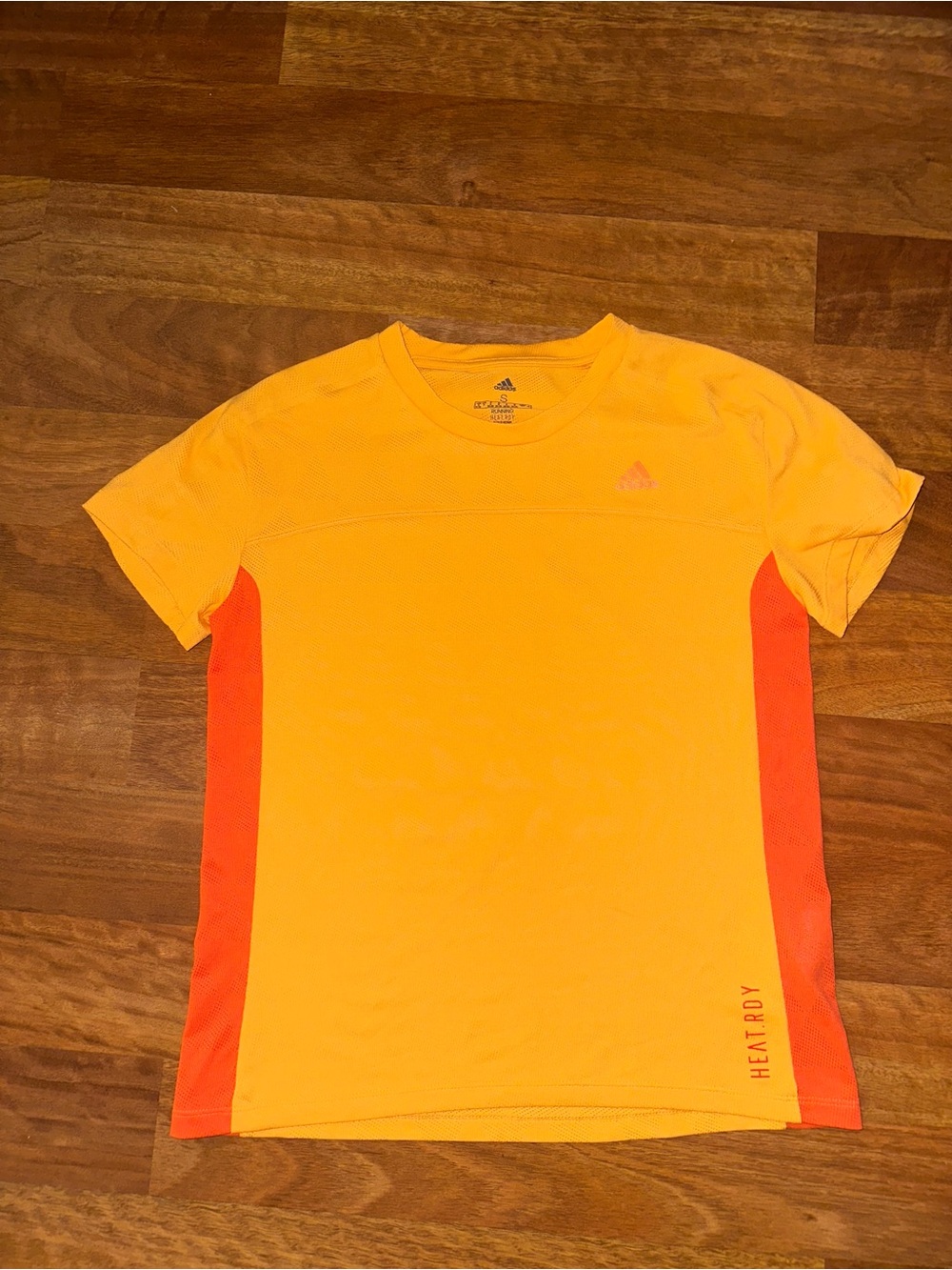 adidas Bright Orange Short Sleeve Performance Tee - Picture 2 of 5